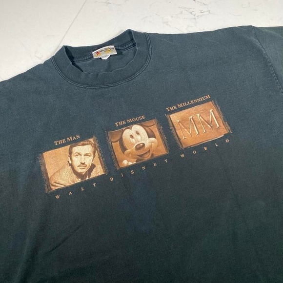 Vintage Walt Disney World "The Man, The‎ Mouse, The Millennium" T-Shirt – XL - Picture 1 of 7